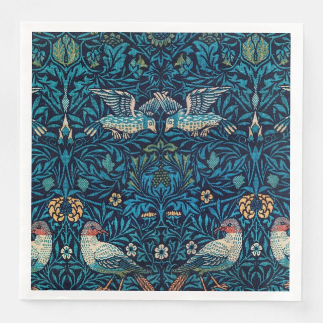 Guardanapo De Papel De Jantar William Morris Birds (Frente)