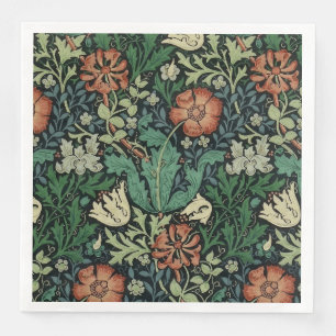 Guardanapo De Papel De Jantar William Morris Compton Floral Art Nouveau Pattern