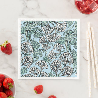 Guardanapo De Papel De Jantar William Morris Jasmine e deixa o padrão