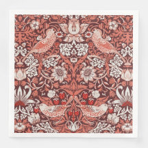 William Morris Morango Ladrão Terracota Pássaro