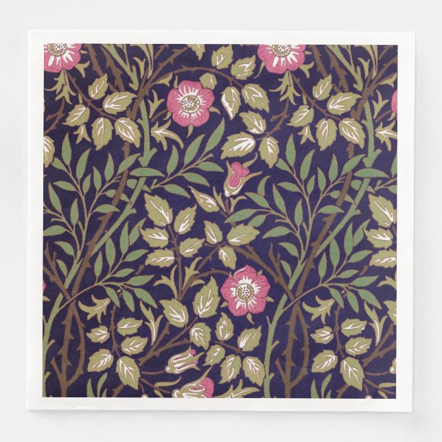 Guardanapo De Papel De Jantar William Morris Sweet Briar Floral Art Nouveau (Frente)
