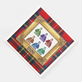 Guardanapo De Papel De Jantar Xadrez Real Stewart Robert Burns 25 de janeiro Mul