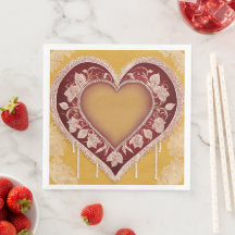 Yellow and red floral patterns AI art 