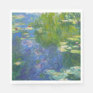 Guardanapo de papel de lírios de água de Monet