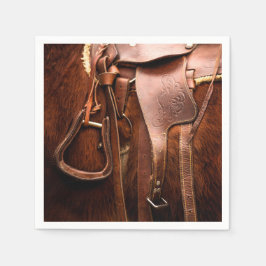 Guardanapo de papel de selim de cavalo elegante