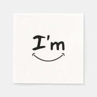 guardanapo de papel de sorriso de luxo