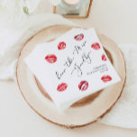 Guardanapo De Papel Dê um beijo na senhorita Adeus despedida de soltei<br><div class="desc">Beije a Festa de solteira da Srta. Adeus. Os itens de Correspondência de Napkins estão disponíveis.</div>