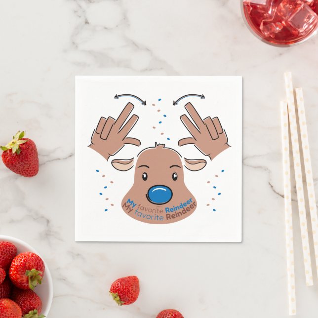 Guardanapo De Papel Dear Santa Claus in Sign Language (Insitu)