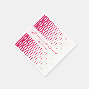 Guardanapo De Papel Debian Vermelho Pontos Modern Branco