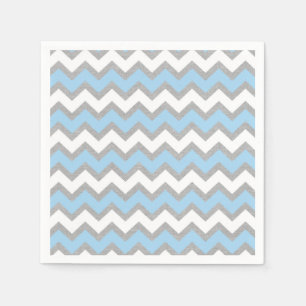 Guardanapo De Papel Decoração cinzenta branca azul do partido de