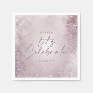 Guardanapo De Papel Decoração da bolsa mensageifesta de aniversario el