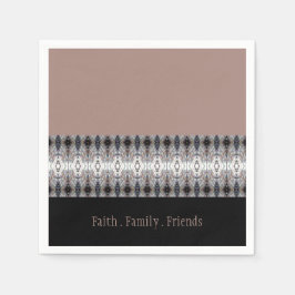 Guardanapo De Papel Decoração da Cinza azul Rosa