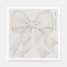 Decoração de Chá de Noiva Elegante com Laço