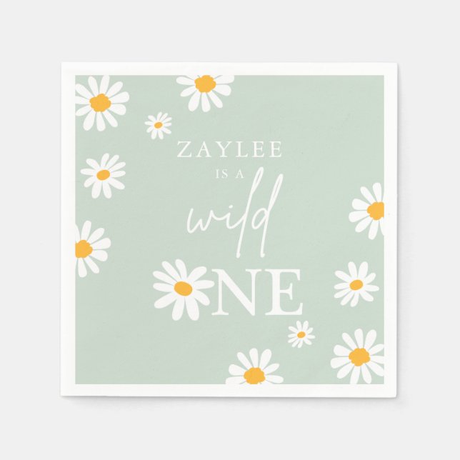 Guardanapo De Papel Decoração de Groovy Bohemian do Partido Selvagem U (Frente)