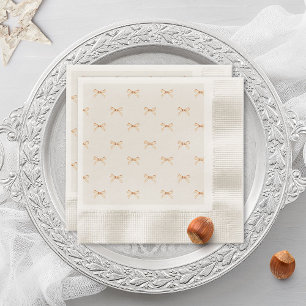 Guardanapo De Papel Decoração de Mesa de Feriado Dourado Bege Paste