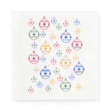 Guardanapo de Papel - Decorações de Árvore de Nata