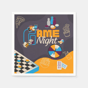 Guardanapo De Papel Decorações de Festas de Noite de Jogo