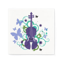Decorações do Partido Violino-Napkins