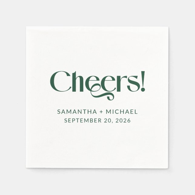 Guardanapo De Papel Deep Pine Decorative Serif 2 Casamento Brindes (Frente)