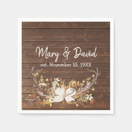 Guardanapo De Papel Deer Antlers - Partido do Aniversário