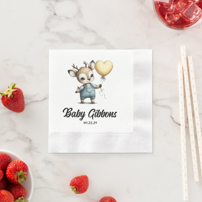 Guardanapo De Papel Deer Chá de fraldas (Insitu)