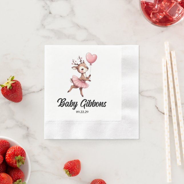 Guardanapo De Papel Deer Chá de fraldas (Insitu)