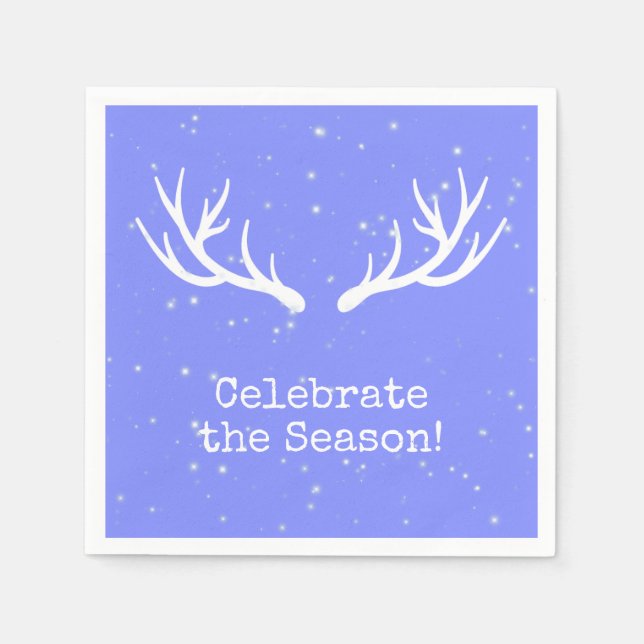 Guardanapo De Papel Deer Holiday Napkins (Frente)