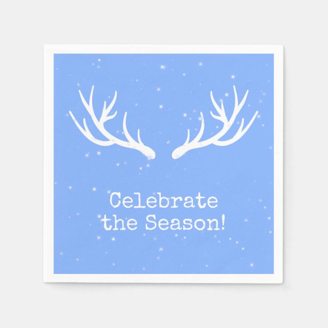 Guardanapo De Papel Deer Holiday Napkins (Frente)