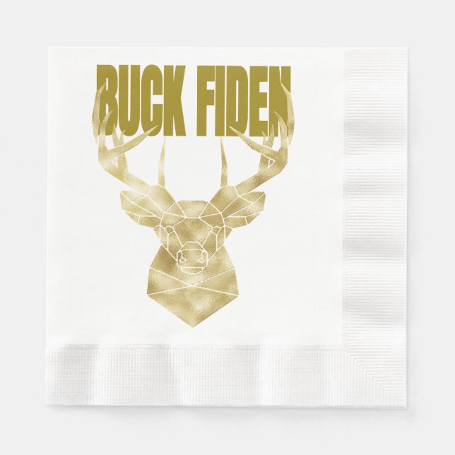 Guardanapo De Papel Deer Hunter Buck Fiden Política Anti-BIden Wall H (Frente)