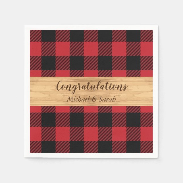 Guardanapo De Papel Deer Hunting Lodge Chá de fraldas Antlers (Frente)