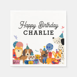 Guardanapo De Papel Deixa o Cachorro Pawy Festa de aniversário