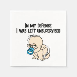 Guardanapo De Papel Deixado Sem Supervisão - Coquetel Engraçado Napkin