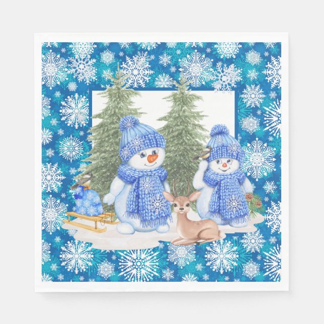 Guardanapo De Papel Deixe-o nevar (Frente)