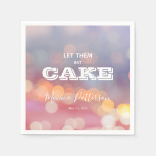 Guardanapo De Papel Deixem-Nos Comer Bolo Coloridos Napkins