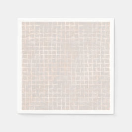 Guardanapo De Papel Delicado creme texturizado.