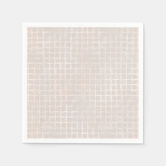 Guardanapo De Papel Delicado creme texturizado. (Frente)