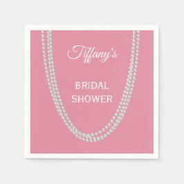 Guardanapo De Papel Delicar Chá de panela de Pérolas Rosa