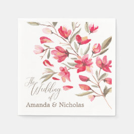 Guardanapo De Papel Delicate Bloom typoografia casamento russo