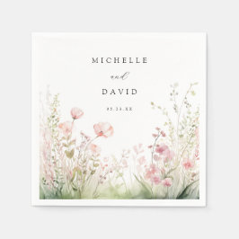 Guardanapo De Papel Delicate Wildflower Wedding