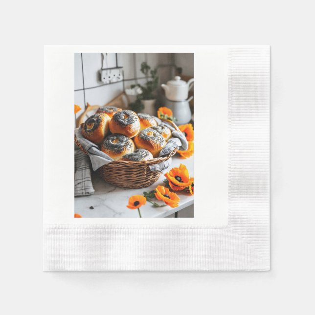 Guardanapo De Papel "Deliciosamente Fragrante Pedaços de Sementes de U (Frente)