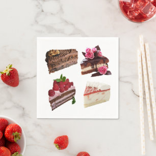 Guardanapo De Papel Deliciosos Doces Excêntricos Amantes de Bolo