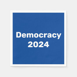 Guardanapo De Papel Democracia 2024 Eleição Presidencial