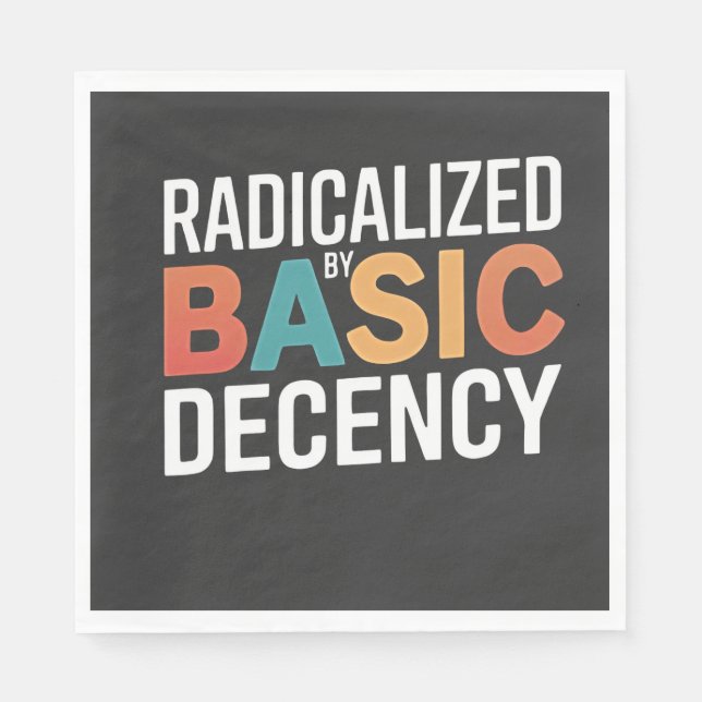 Guardanapo De Papel Democracia Social Radicalizada Pela Decência Básic (Frente)
