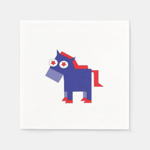 Guardanapo De Papel Democrata Donkey