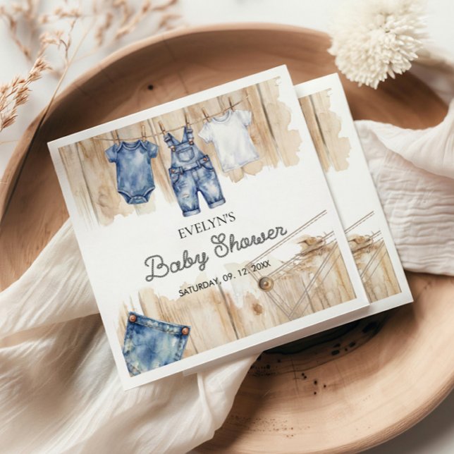 Guardanapo De Papel Denim de Blue Jean  (Criador carregado)