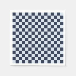 Guardanapo De Papel Denim rinse checkerboard pattern