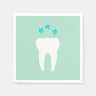 Guardanapo De Papel Dente de Celebração com Velas