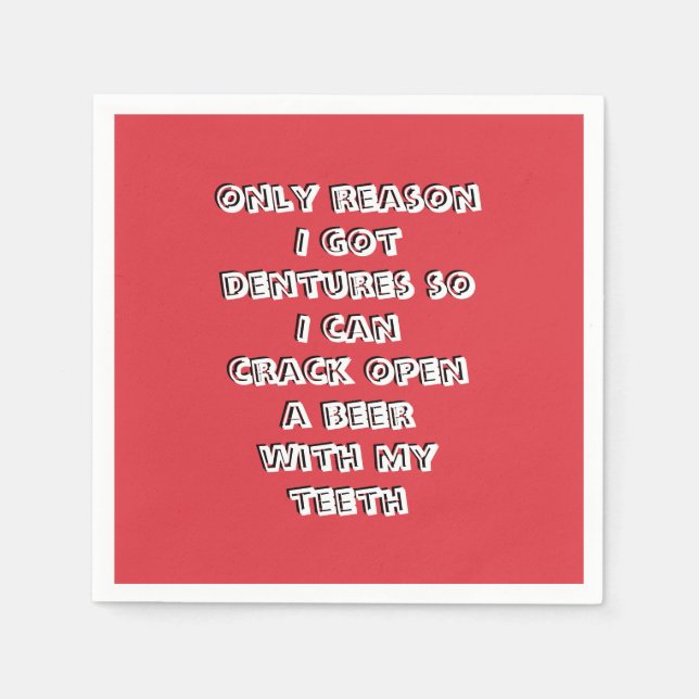 Guardanapo De Papel Dentes De Abertura De Garrafa Nápoles (Frente)