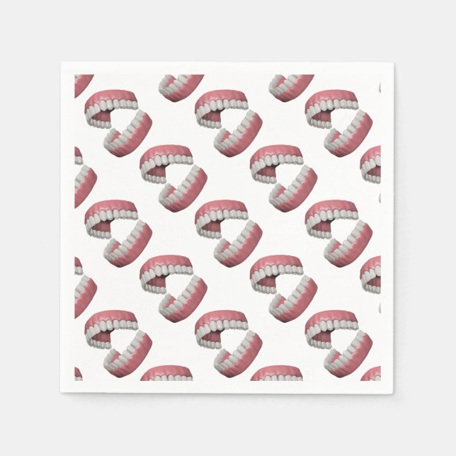 Guardanapo De Papel dentes grandes de sorriso (Frente)