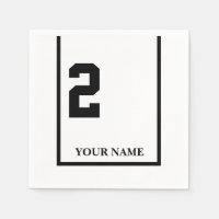 Derby Horse Race White 2 Papel Personalizado Napki